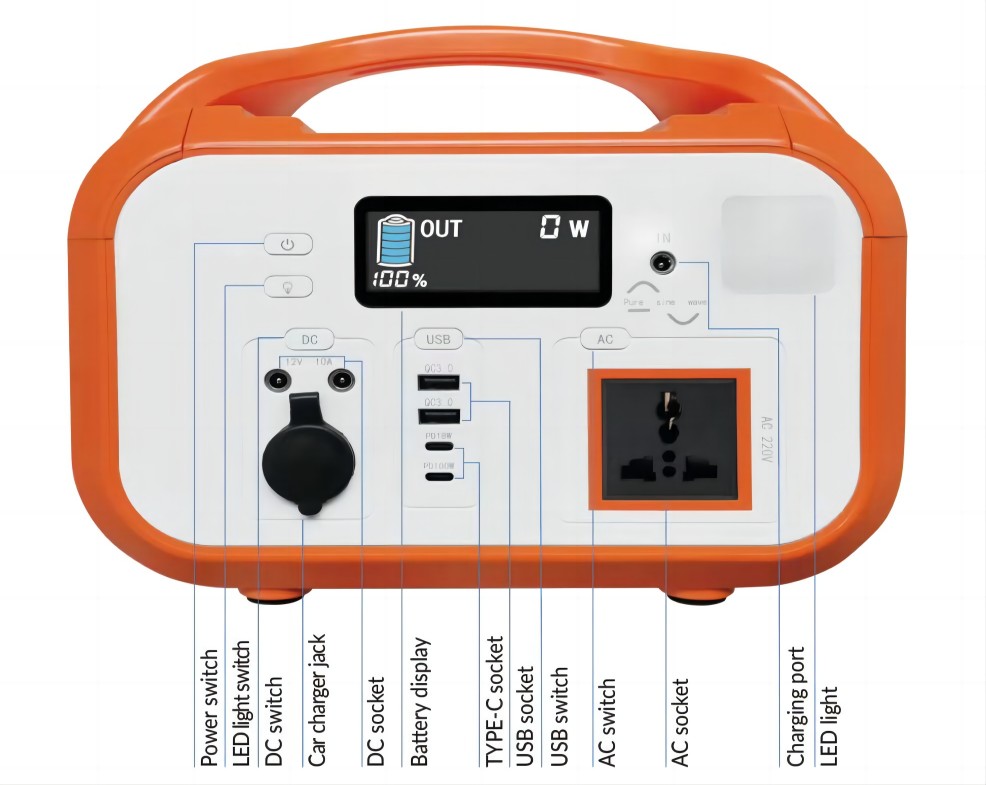 portable power station 600Wh